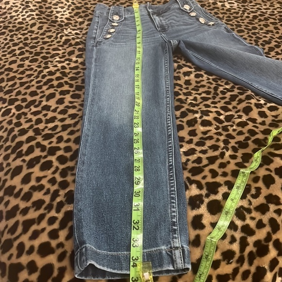 White House Black Market High Rise Silver Blue Jeans - Picture 6 of 14